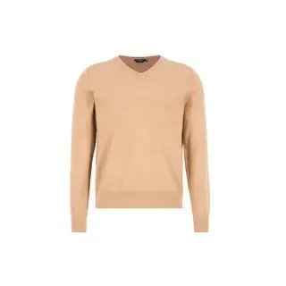 HECHTER PARIS Herren Pullover beige Baumwolle unifarben, beige, Herbst/Winter 2025/2026