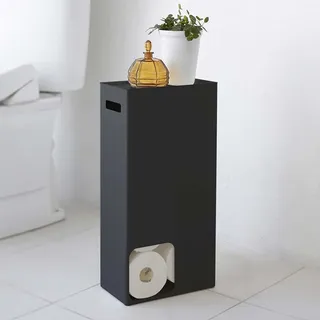 Yamazaki 3456 TOWER Toilettenpapierspender, schwarz