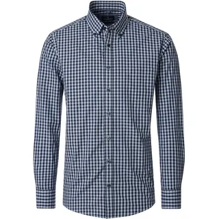 CasaModa Langarmhemd kariert Blau 3XL