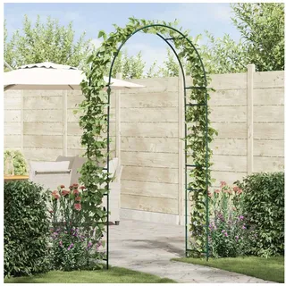 vidaXL Gartenbogen Floral 115 x 37 x 231 cm Grün