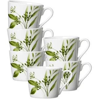Ritzenhoff & Breker Evora Espressotasse 0,1 l Weiß/Grün 6 St.