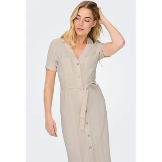 Only Kleid Shirtkleid Beige XS