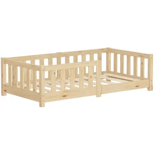 ML-Design Kinderbett 70 x 140 cm Kiefer naturbelassen
