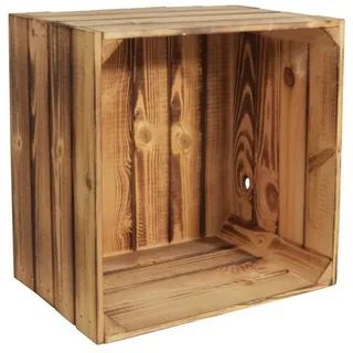 CHICCIE Weinregal Wino Flaschenregal aus Holz Geflammt, 1-tlg. braun