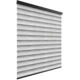 PREMIUM DOPPELROLLO BH3105 GRAU MELIERT mit Alu Kassette