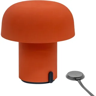 kooduu Akku-Tischleuchte Sensa, Dunkelorange, Metall, 20.5 cm, Lampen & Leuchten, Innenbeleuchtung, Leuchten nach Räumen, Bürolampen