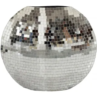 FineBuy Vase in Silber / Metall / 40x10x35 | Gr.: onesize