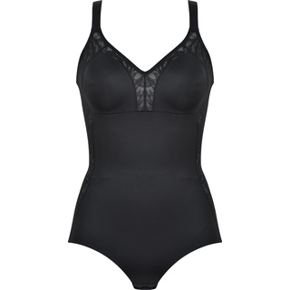 Body NATURANA "Solutions" Gr. 85, Cup D, schwarz Damen Bodies Shirtbodys mit Spitzeneinsatz, formend, Shaping Body