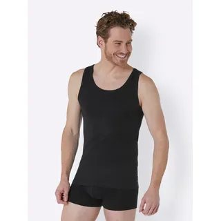 SCHIESSER UNCOVER by SCHIESSER Herren Unterhemden im Pack - Vorteilspack, Serie "Uncover", Rundhals Schwarz L
