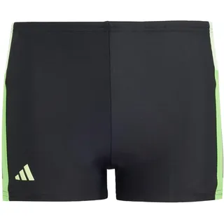 Adidas Colourblock 3-Streifen Boxer-Badehose Black / Green Spark / Lucid Lime 158    