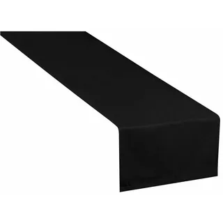 TOM TAILOR Tischläufer DOVE Blickdichter Tischläufer (1-tlg), 50 x 150 cm in Schwarz schwarz