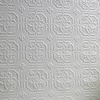K&L Wall Art Anaglypta Tapeten mit 3D Struktur | Art Deco Strukturtapete mit Tiefeneffekt | Vintage Barocktapete |überstreichbare Vliestapete mit Prägung (Derby, weiß)