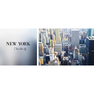 Leinwandbild QUEENCE "New York" Bilder Gr. B/H/T: 100 cm x 40 cm x 2 cm, bunt Leinwandbilder