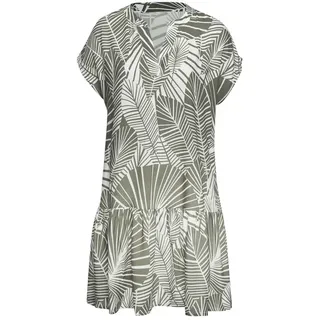 s.Oliver Blusenkleid mit Blätterdruck Grün 36