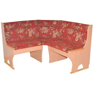 moebel-direkt-online Eckbank Anja (Mit Stauraumfunktion unter den Sitzflächen, Stellfläche 125x125 cm), Sitzflächen mit Gasdruckfedern ausgetattet rot
