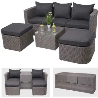 MCW MCW-J37 Garten-/Lounge-Set Sonneninsel grau