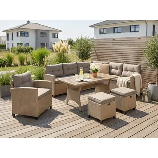 Konifera Keros Premium Gartenlounge-Set beige