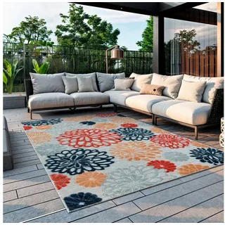 OTTO home Outdoorteppich Tamsin, LAGERRÄUMUNG!, rechteckig, Höhe: 8 mm, Hoch-Tief Effekt, In- und Outdoor geeignet, Terrasse & Balkon grau 240 cm x 320 cm x 8 mm