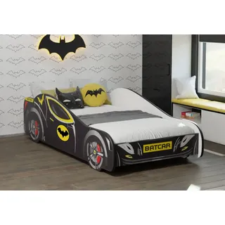 Kids Collective Jugendbett Autobett 80 x 160 cm Holz schwarz