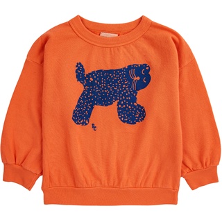 Bobo Choses - Sweatshirt BIG CAT in orange, Gr.134/140