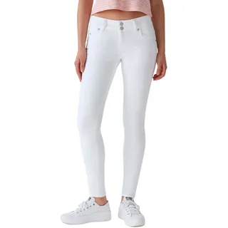 LTB Damen Jeans MOLLY M Super Slim Fit Super Slim Fit Weiß 100 Normaler Bund Reißverschluss W 32 L 32