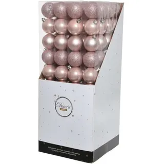 10 Weihnachtskugeln 6 cm Farbe Rosa Zirkonia Dekoration Baum