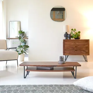 Couchtisch aus Palisanderholz Sheesham Massivholz 110x60 cm Tikamoon