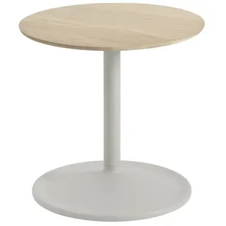 Muuto - Soft Beistelltisch, Ø 41 cm, H 40 cm, Eiche geölt / grau