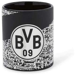 BVB MERCHANDISING Tasse BVB Tasse Südtribüne, Keramik schwarz|silberfarben