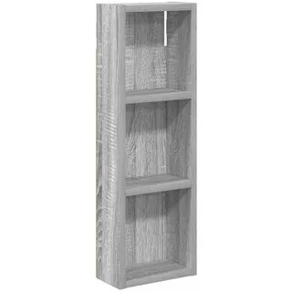 vidaXL Badezimmer-Wandschrank Regal 20 x 10 x 60,5 cm Grau