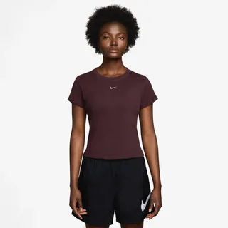 Nike NSW Women ́s Tight Tee Burgundy Crush/Sail S