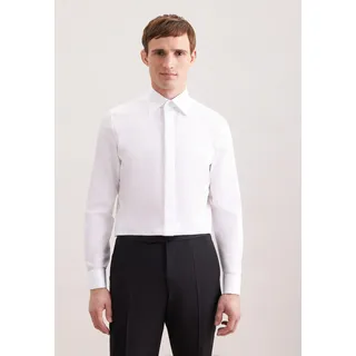 Seidensticker Slim Fit Smokinghemd Gala Uni Weiß M