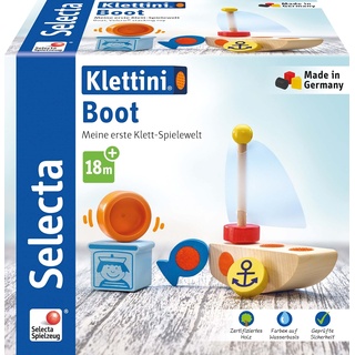 Selecta Spielzeug Klett-Stapelspielzeug Boot 6 Teile ** (Englisch, Französisch, Italienisch, Deutsch)