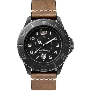 Ice-Heritage Herren Uhr analog Quarzwerk mit Leder Armband HE.BN.BM.B.L.14