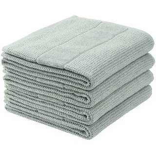 SCHIESSER Turin Handtuchset 50 x 100 cm grün 4-tlg.