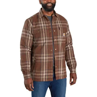 CARHARTT Flannel-Sherpa Hemd Braun S