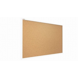 ALLboards Pinnwand ALLboards Pinnwand mit Farbigem Holz Rahmen Korktafel weiß 60 cm x 40 cm