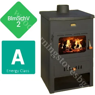Prity K1CP W8 Wasserführender Kaminofen 13kW Gussplatte BImSchV 2 Spedition