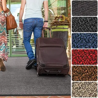 Floordirekt Schmutzfangmatte Sky Performa | Antistatische Eingangsmatte für Innen- oder überdachte Außenbereiche| Strapazierfähig & rutschfest | In 6 Farben (120 x 180 cm, Rot)