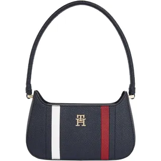 Tommy Hilfiger TH EMBLEM SHOULDER BAG CORP Damen Tasche, blau, OS, Space Blue, OS, Casual - Einheitsgröße