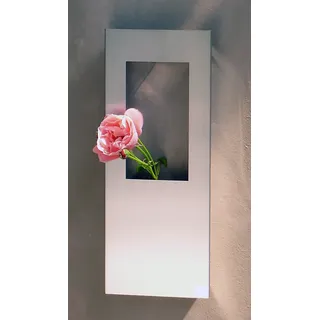 Schönbeck Design Wandvase Edelstahl Matt Gebürstet