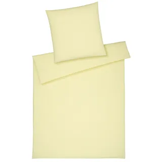 ELEGANTE Breezee Halbleinen Gelb 155 x 220 cm + 80 x 80 cm