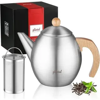 Teekanne Edelstahl 1200ml 18 8 Typ9 Edelstahl Teekanne mit Stövchen