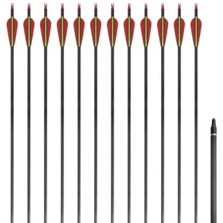 vidaXL "vidaXL Recurvebogen-Pfeile 30\" cm Fiberglas 12 Stk."