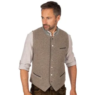 Spieth & Wensky Trachtenweste 390120-Wisam Weste Spieth & Wensky WISAM Trachtenweste Wollweste weste braun 56/2XL