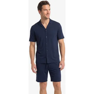 Hanro Pyjama Night & Day Blau M