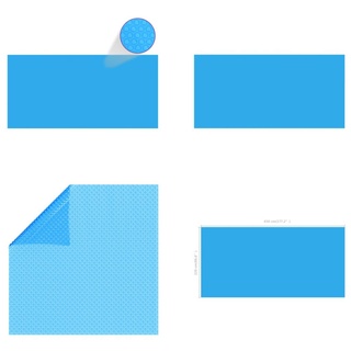 Rechteckige Pool Abdeckung PE Blau 450 x 220 cm - Poolabdeckung - Poolabdeckungen - Poolheizung - Luftpolsterfolie