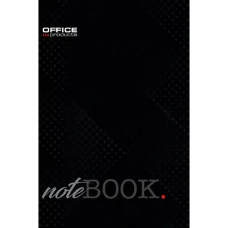 OFFICE PRODUCTS 16031111-99 Notizbuch A4 kariert Hardcover / 192 Seiten - 96 Blatt/Notizblöcke Notebook Journal Tagebuch Schreibblock Schulheft