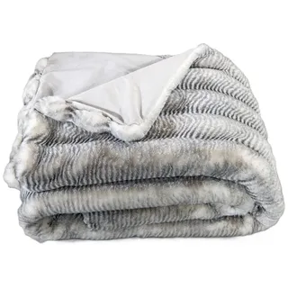 Star Home Alura Kuscheldecke 150 x 200 cm Grau/Silber
