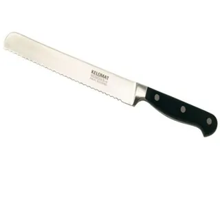 RIESS Brotmesser 20 cm Schwarz geschmiedet Wellenschliff